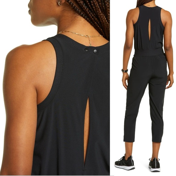 Zella Black Sleeveless Jumpsuit - Small - Picture 2 of 5
